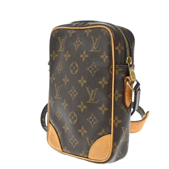 LOUIS VUITTON Danube Shoulder Bag Monogram Leather Brown France - Picture 3 of 15